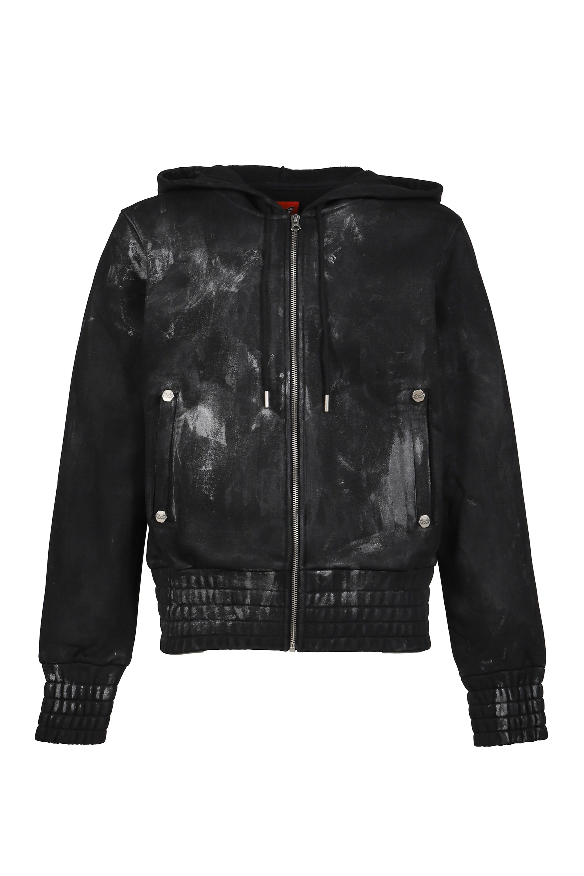 SKIDDING HOODIE ZIPUP / BLK