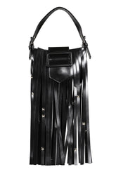 MINI FRINGE BAG LEATHER / BLK