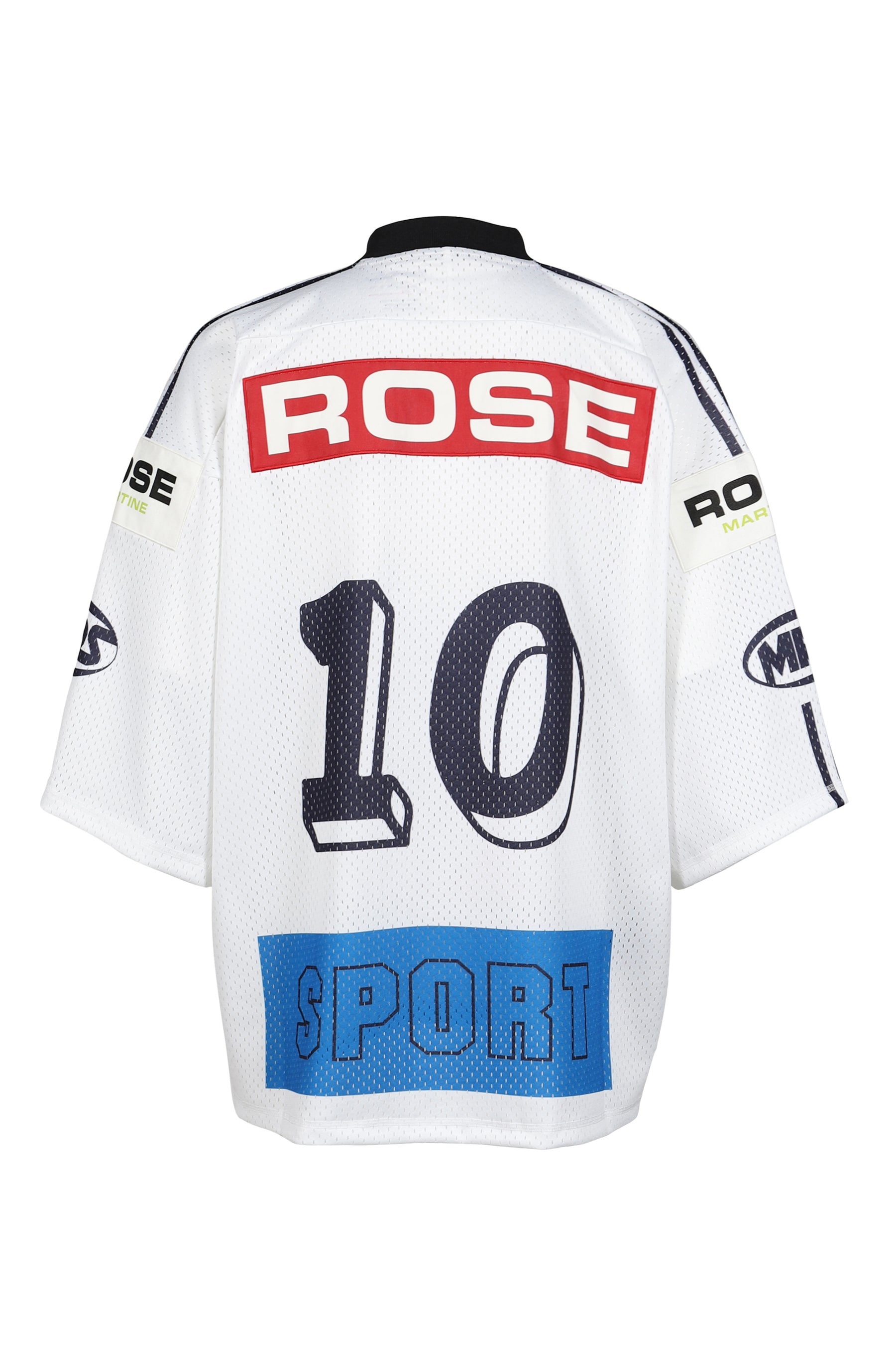 OVERSIZED HOCKEY TOP / WHT BLU WHT