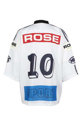 OVERSIZED HOCKEY TOP / WHT BLU WHT