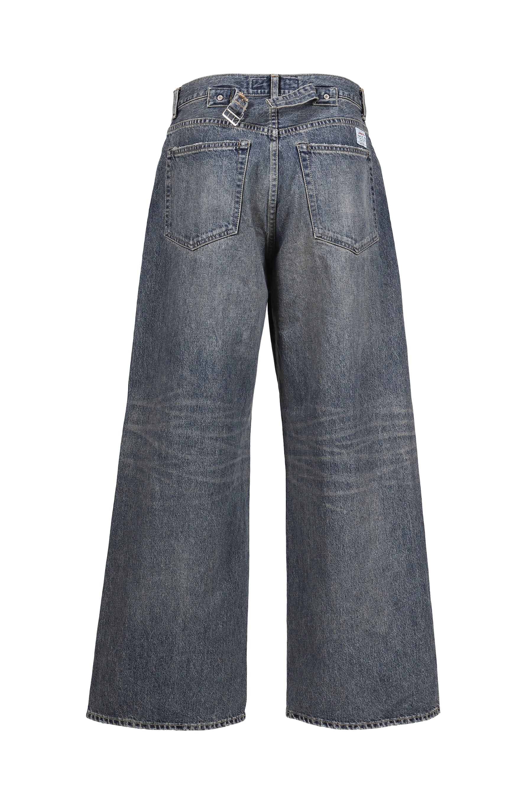 "D"BUCKLE SUPER WIDE DENIM PANTS / IND 