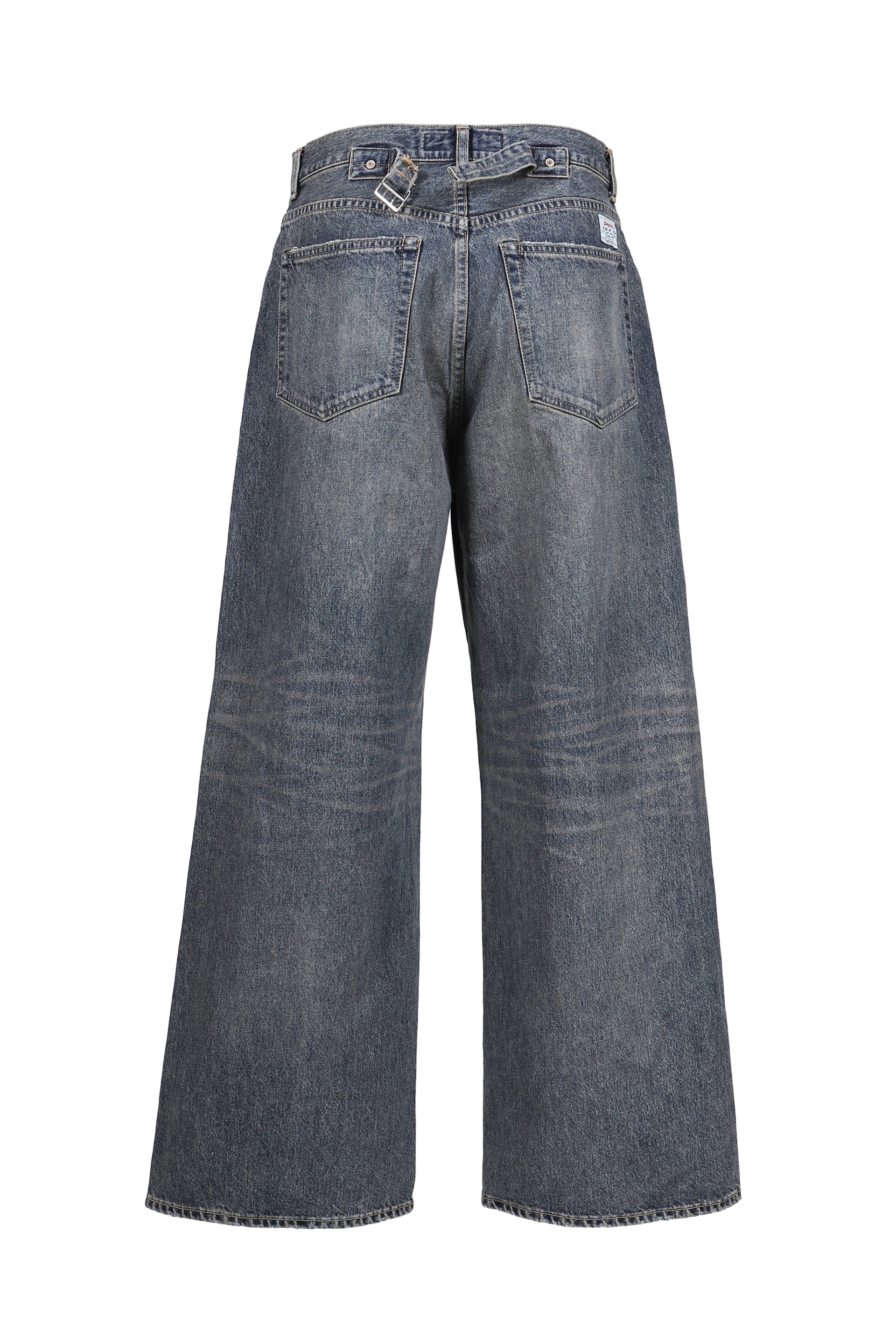 "D"BUCKLE SUPER WIDE DENIM PANTS / IND