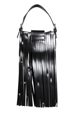 MINI FRINGE BAG LEATHER / BLK