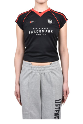 FOOTBALL JERSEY W / BLK RED