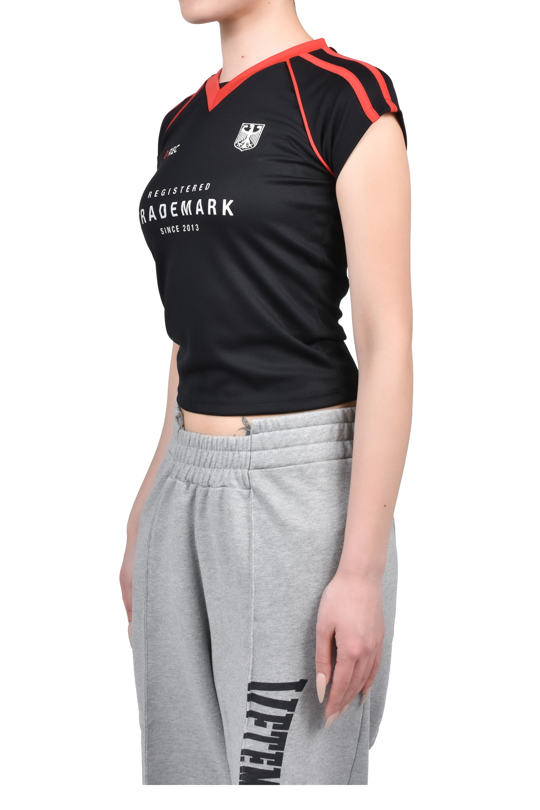 FOOTBALL JERSEY W / BLK RED