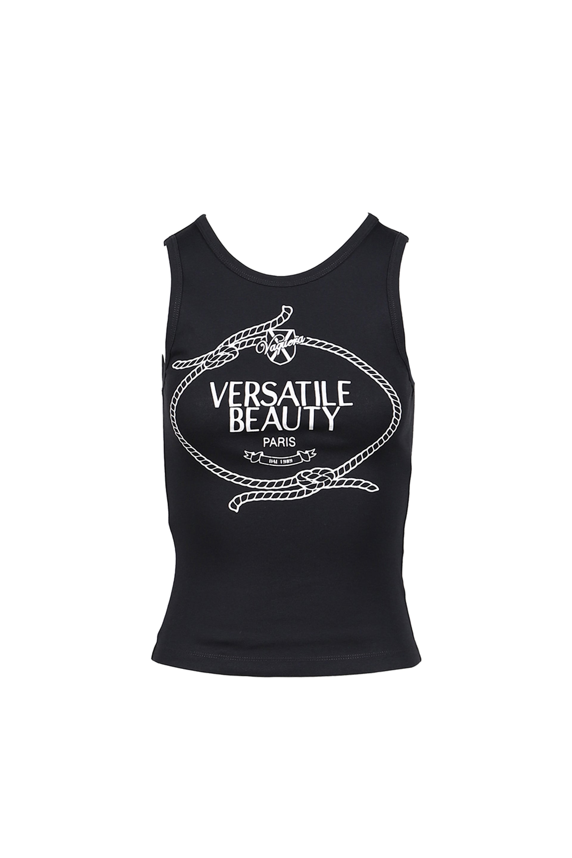 VERSATILE BEAUTY TANK TOP KNIT / BLK