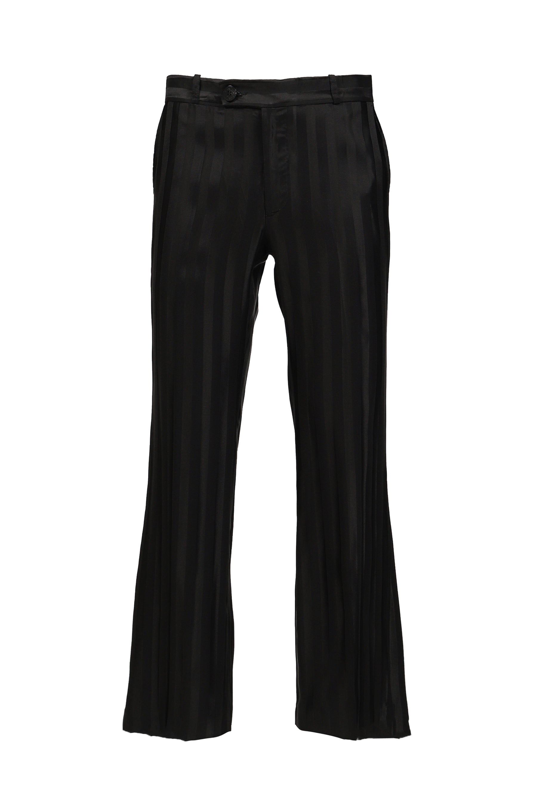 LOOSE FIT FLARE TROUSERS / BLK BARRE