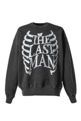 PRINTED CREW NECK "BONE" / BLK