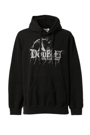"DOUBLAND" EMBROIDERY HOODIE / BLK
