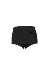 OBLIQUE SKIRT PANTS / BLK