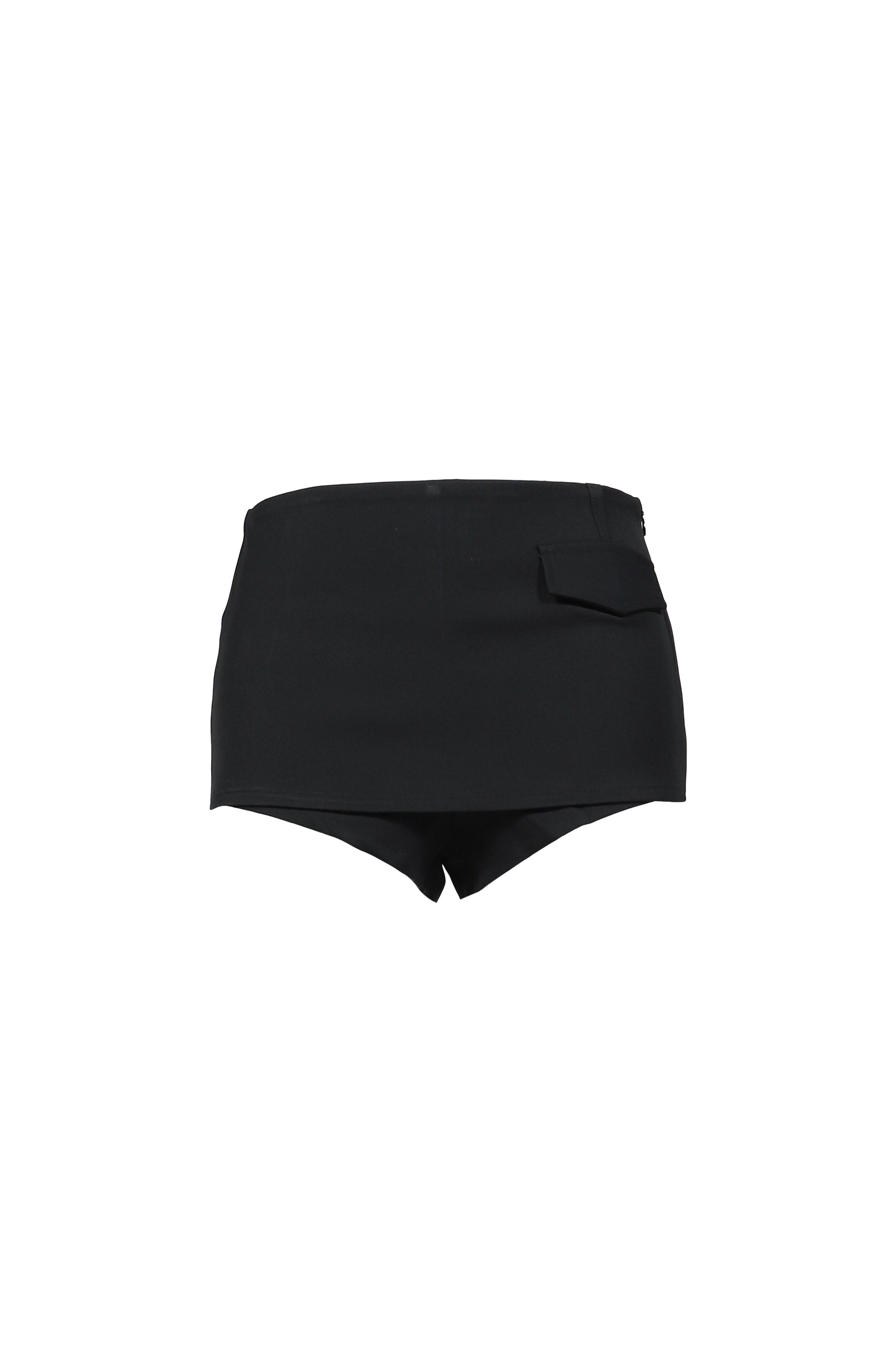 OBLIQUE SKIRT PANTS / BLK