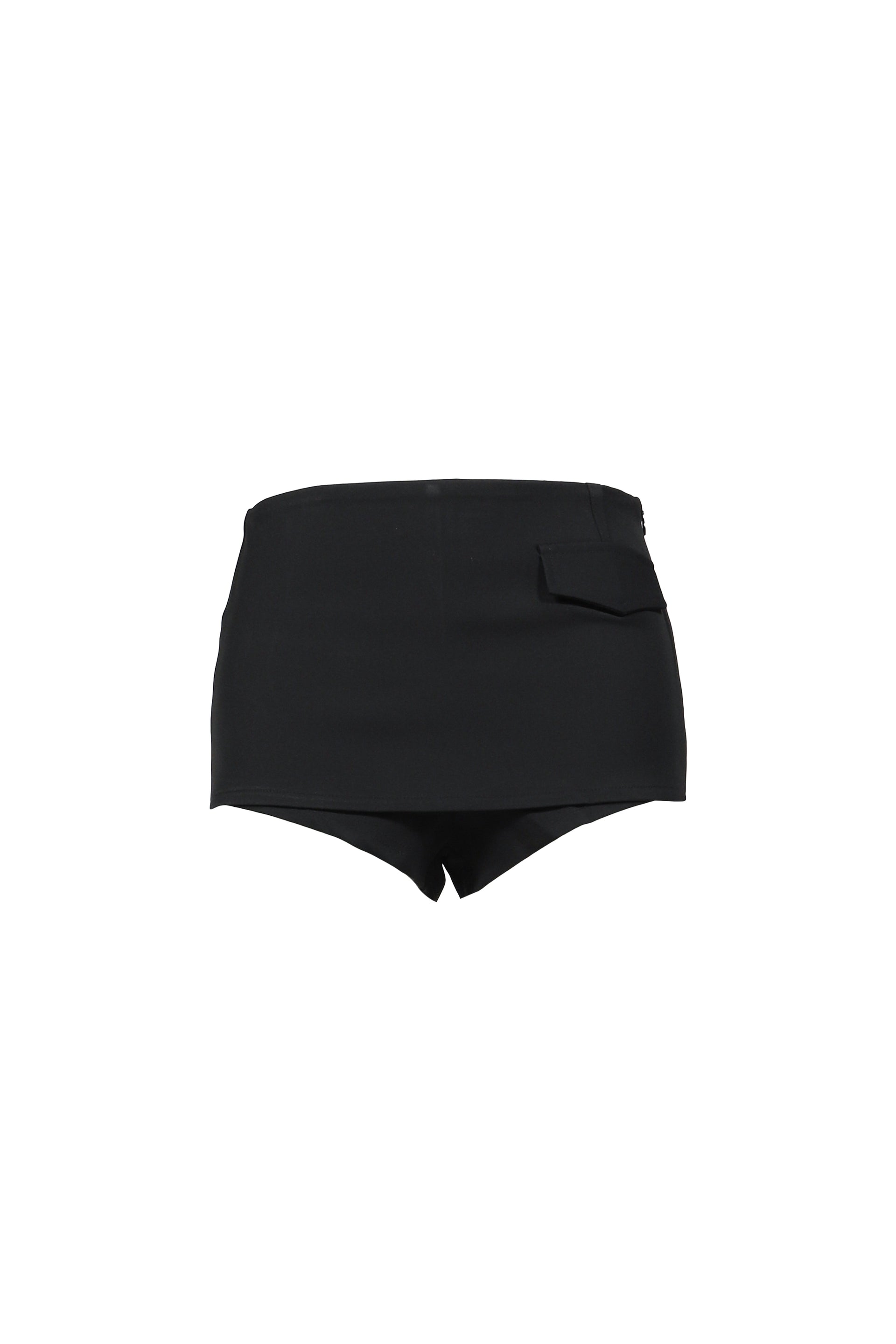 OBLIQUE SKIRT PANTS / BLK