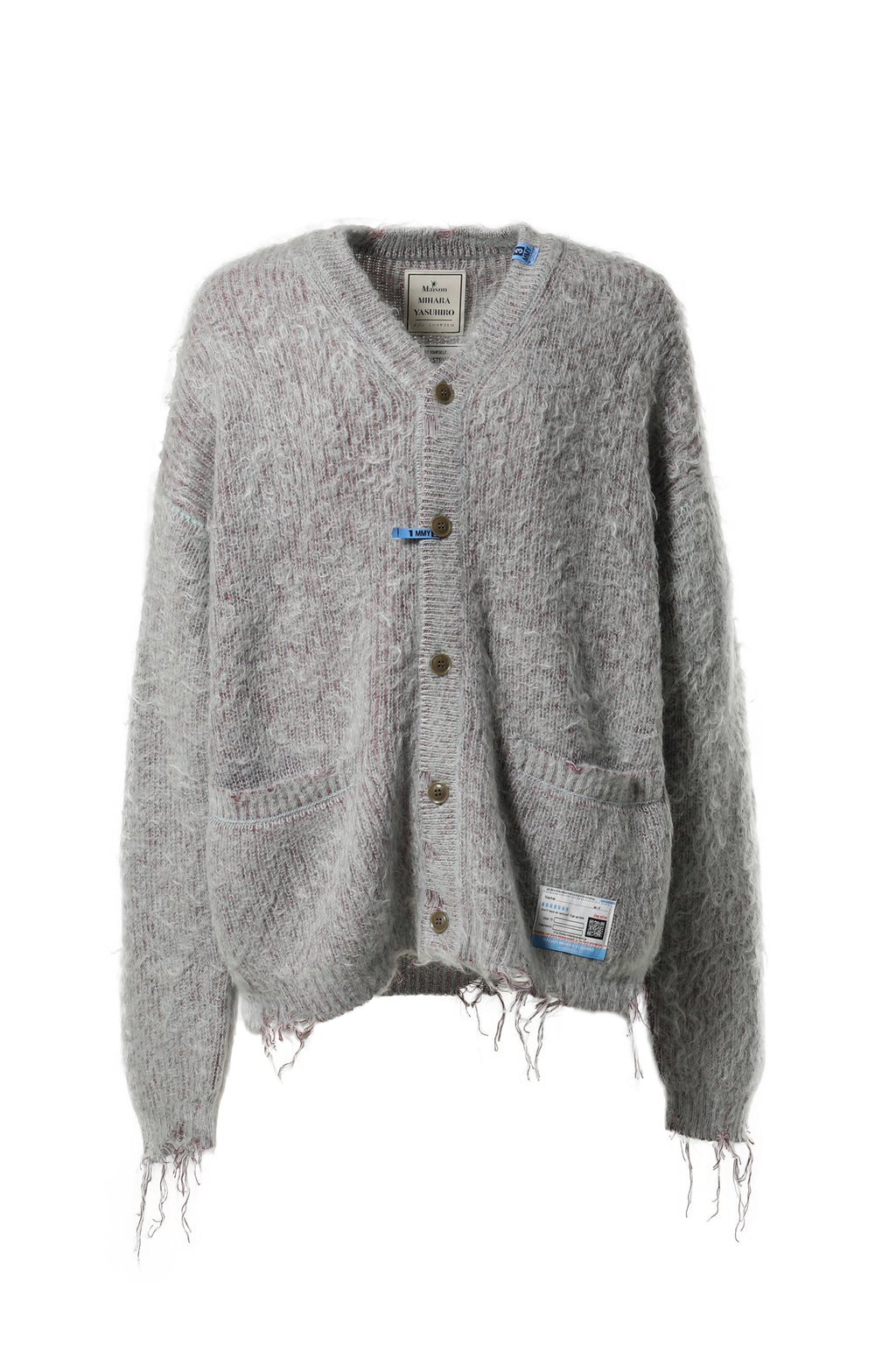 Monogram Mohair Polo Knit Zip-Up Jacket