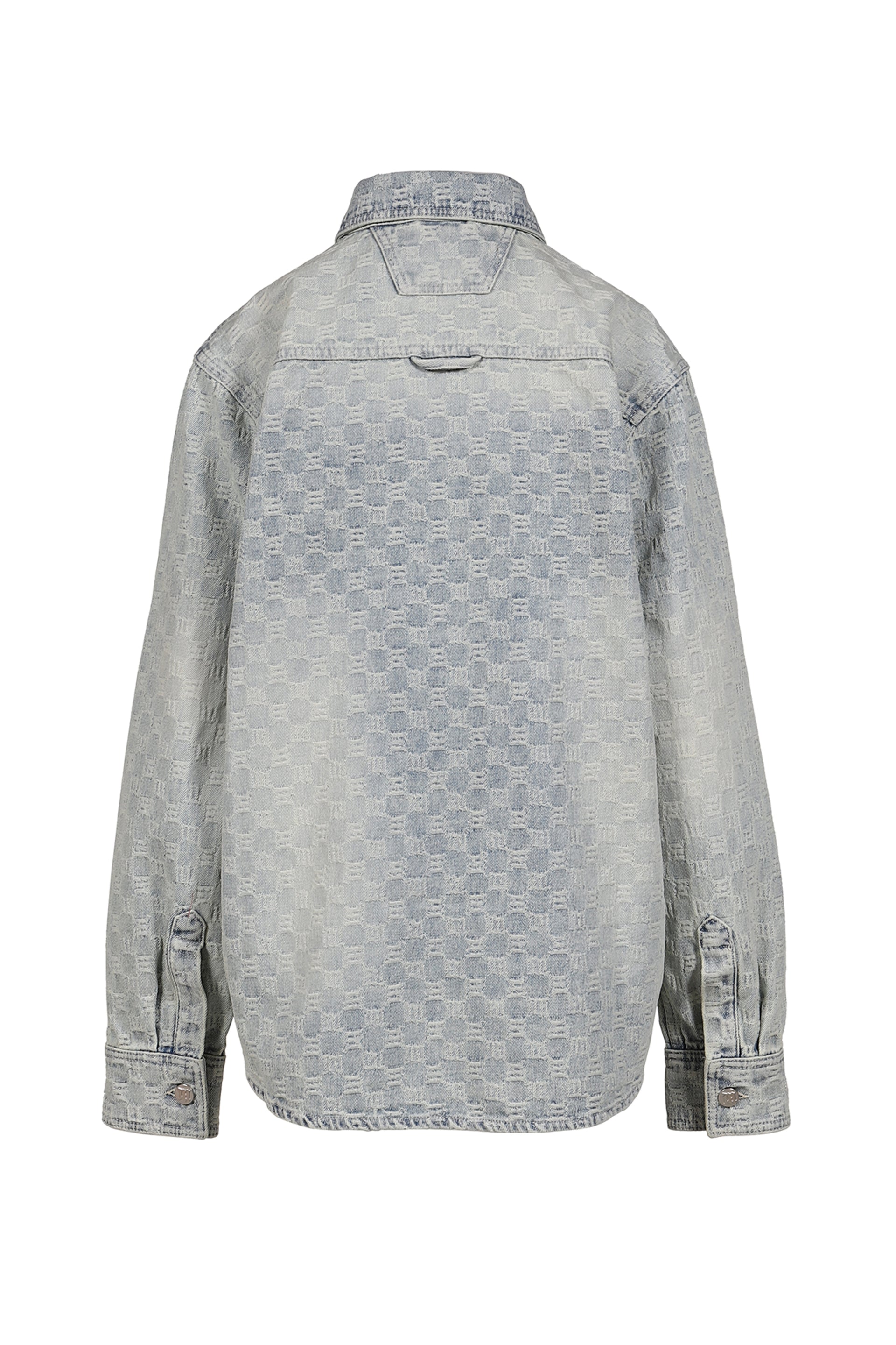 MONOGRAM OCEAN WASHED OVERSHIRT / PALE BLU