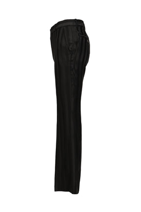 LOOSE FIT FLARE TROUSERS / BLK BARRE