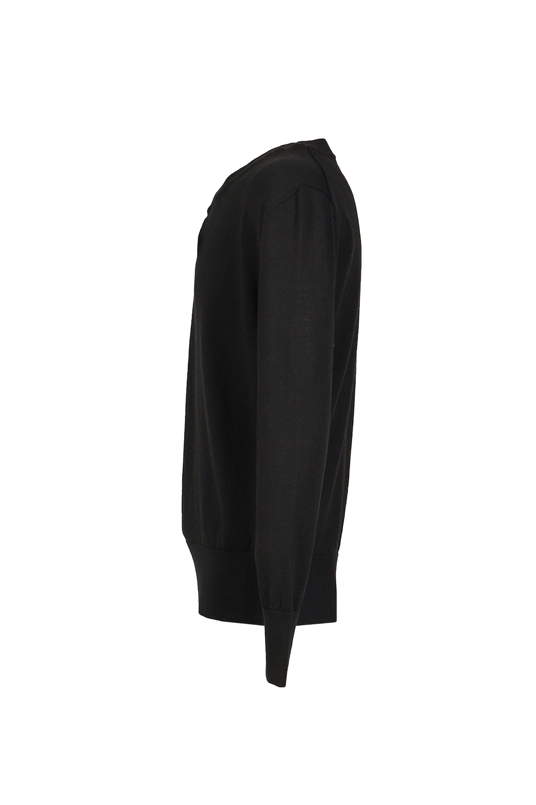 CREWNECK WOOL JUMPER / BLK