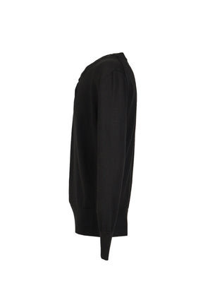 CREWNECK WOOL JUMPER / BLK