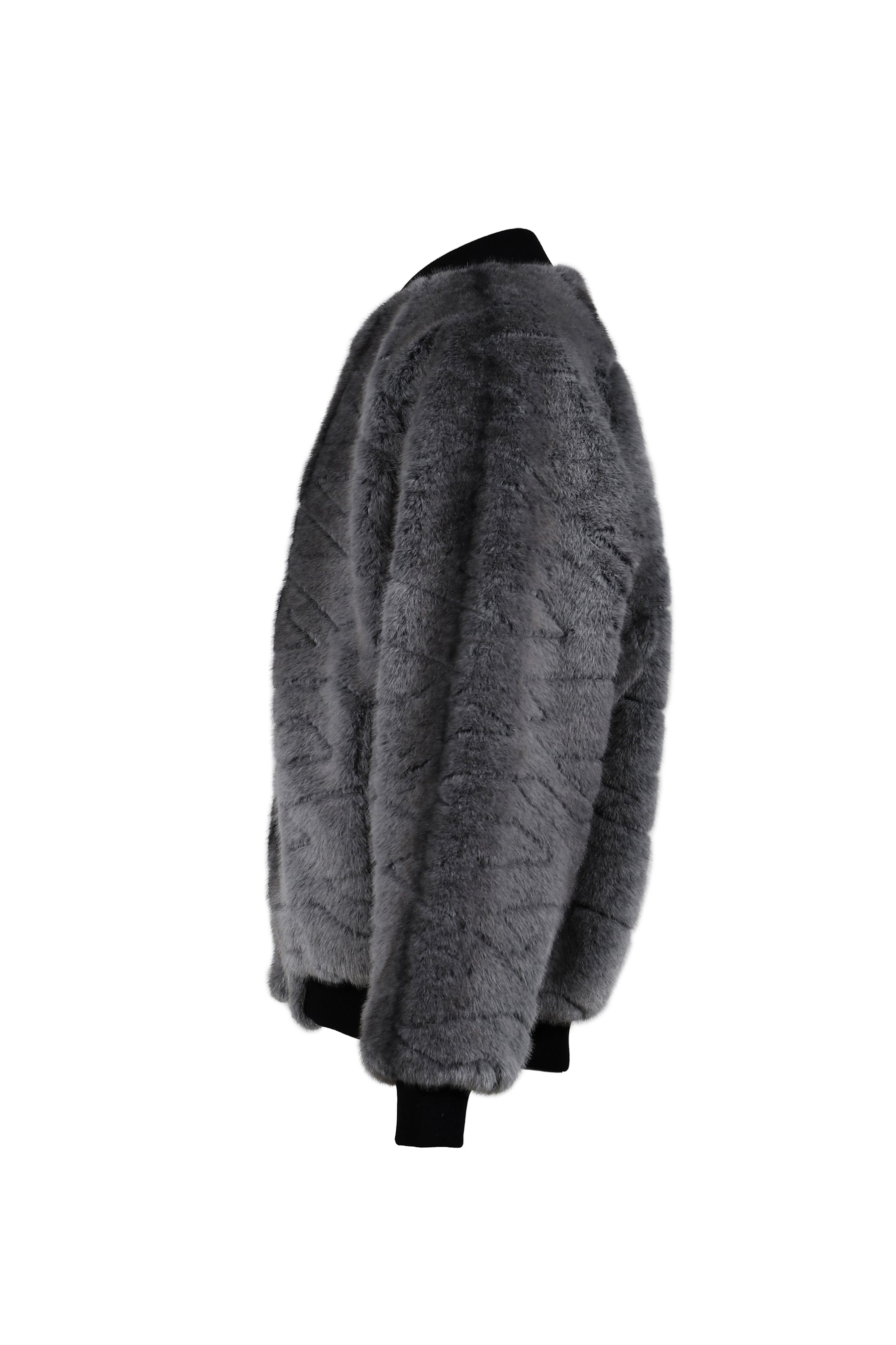 T-shirt Quilt Fur MA-1 / Black 