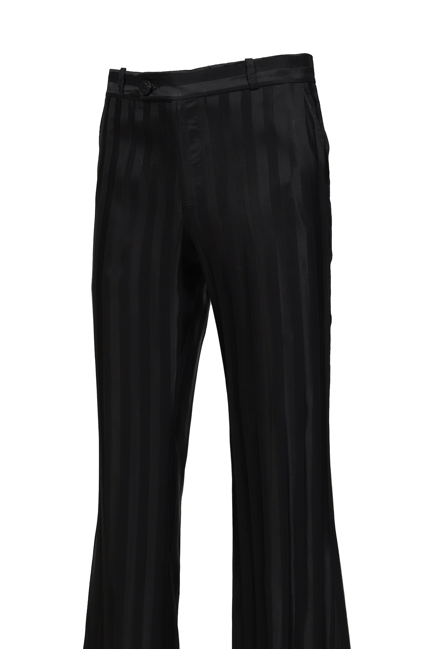 LOOSE FIT FLARE TROUSERS / BLK BARRE