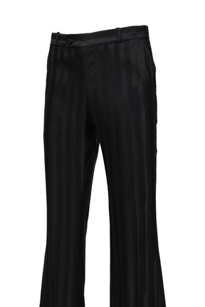 LOOSE FIT FLARE TROUSERS / BLK BARRE