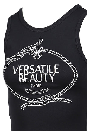 VERSATILE BEAUTY TANK TOP KNIT / BLK