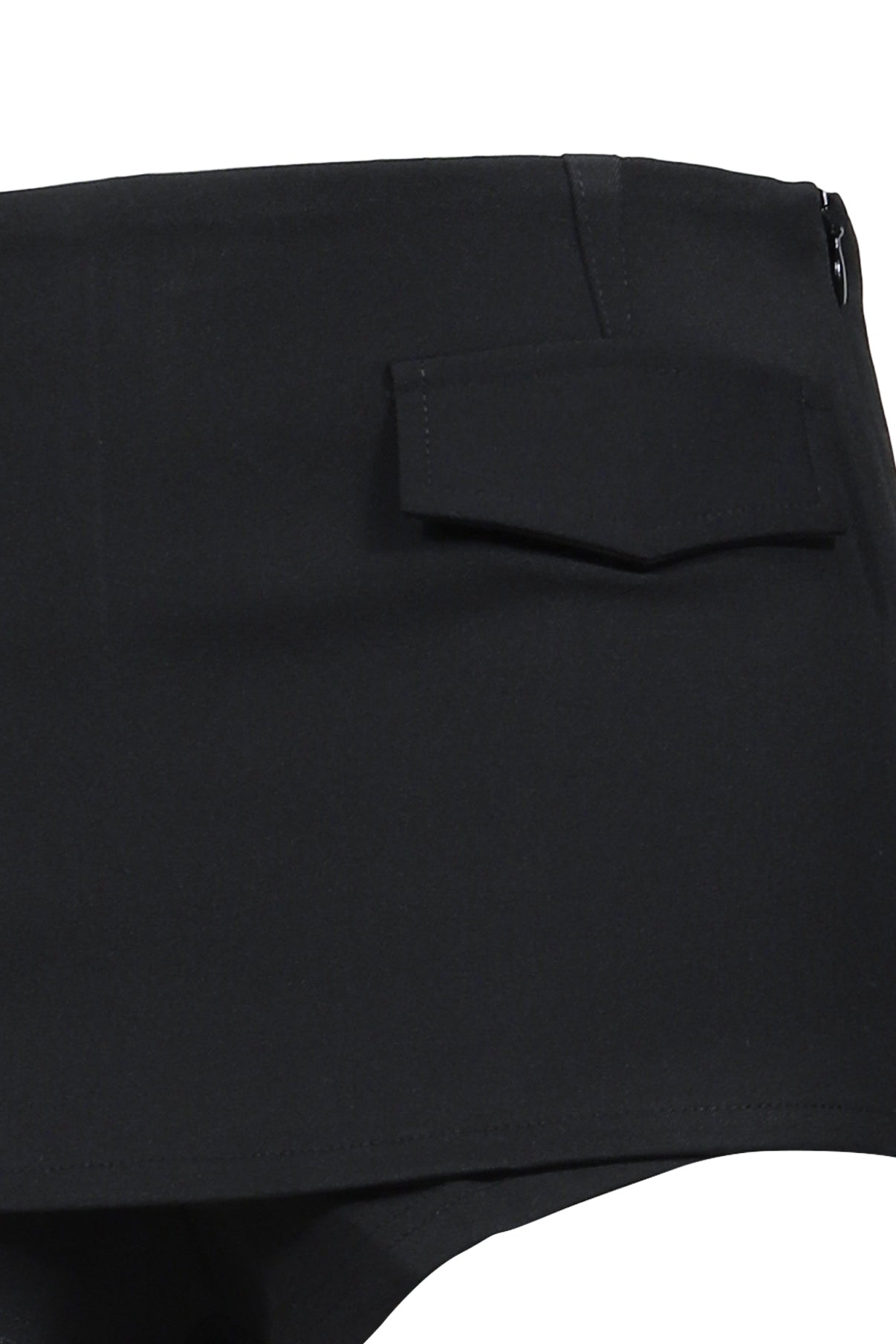 OBLIQUE SKIRT PANTS / BLK