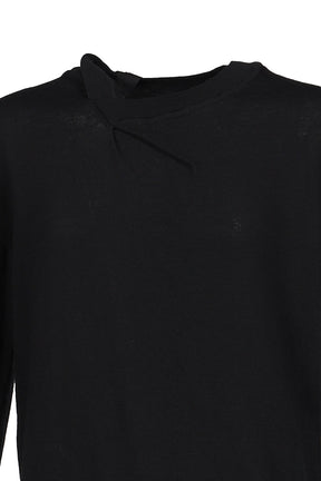 CREWNECK WOOL JUMPER / BLK