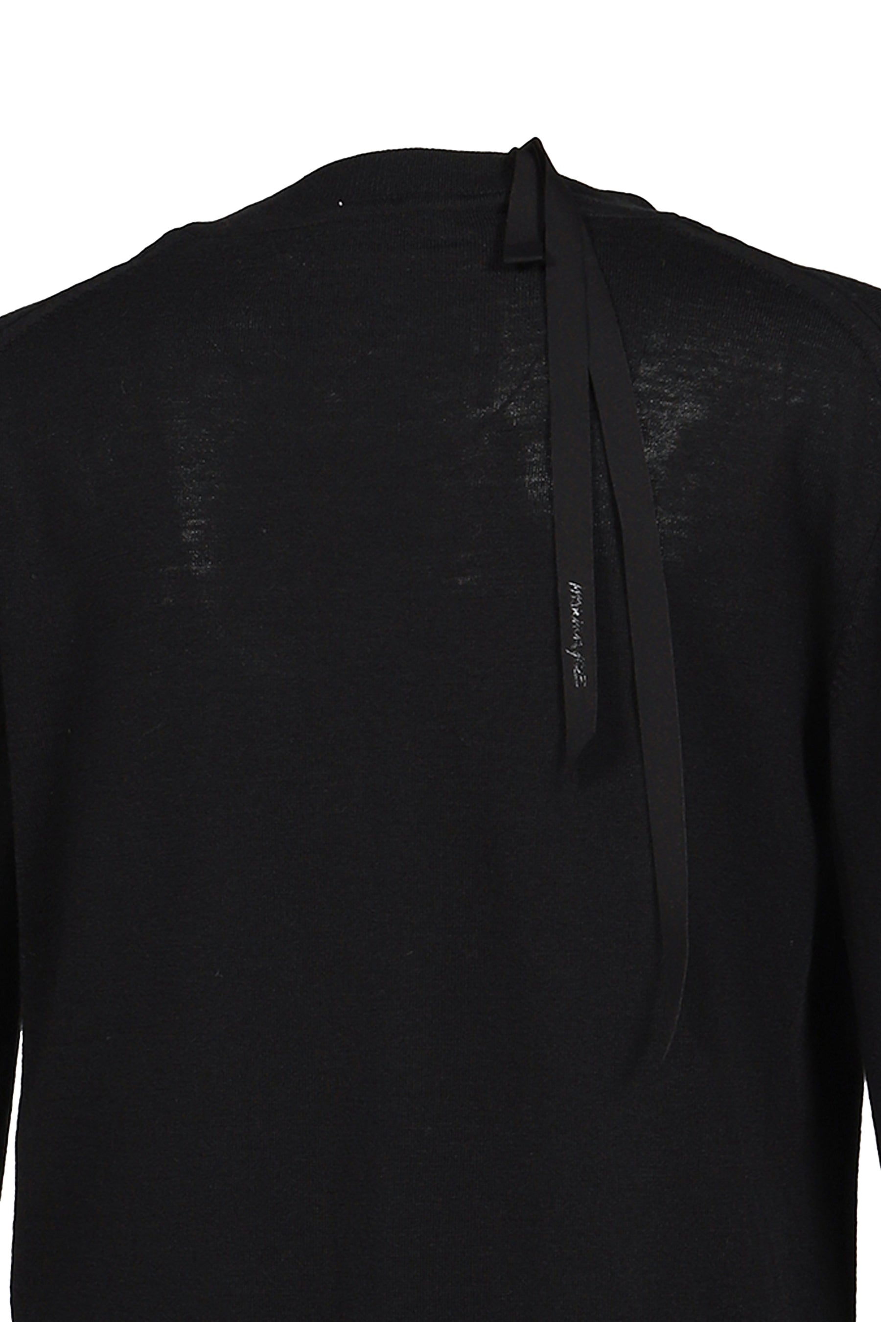 CREWNECK WOOL JUMPER / BLK