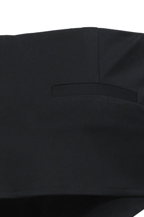 OBLIQUE SKIRT PANTS / BLK