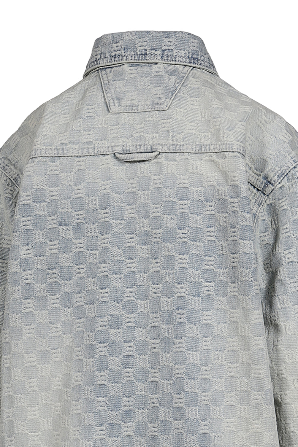MONOGRAM OCEAN WASHED OVERSHIRT / PALE BLU
