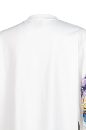 MAGIC CARPET PRINTED LONG SLEEVE TEE / WHT