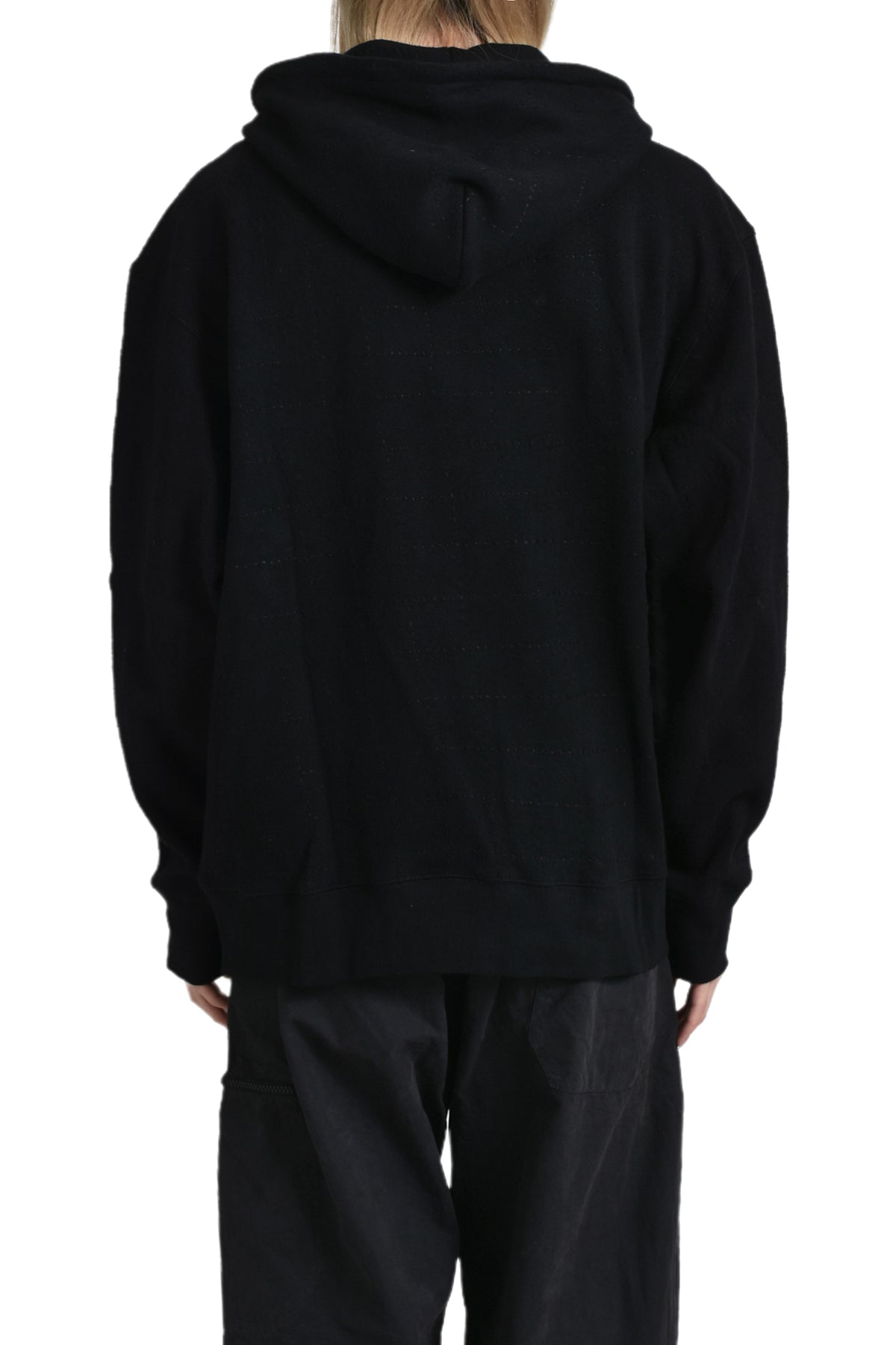 BLACK ZIP UP HOODIE / BLK