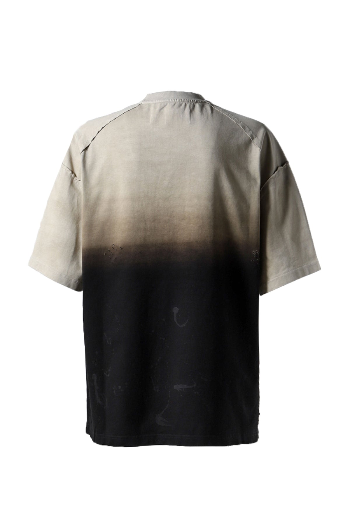 GRADIENT WASHED OVERSIZED T-SHIRT / BLK