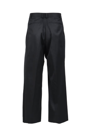 SUPER140 3TUCK BAGGY TROUSERS .14 / BLK