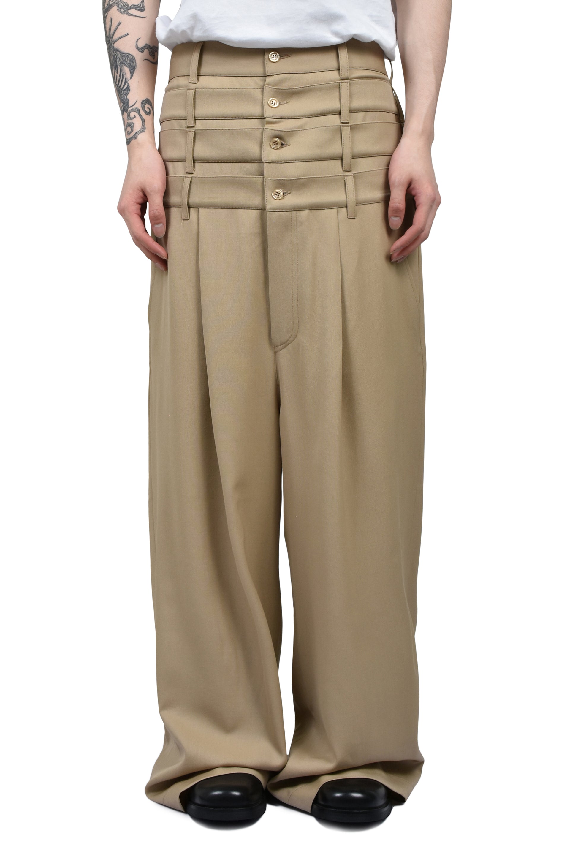 4 WAIST TAILORED TROUSERS / BEI