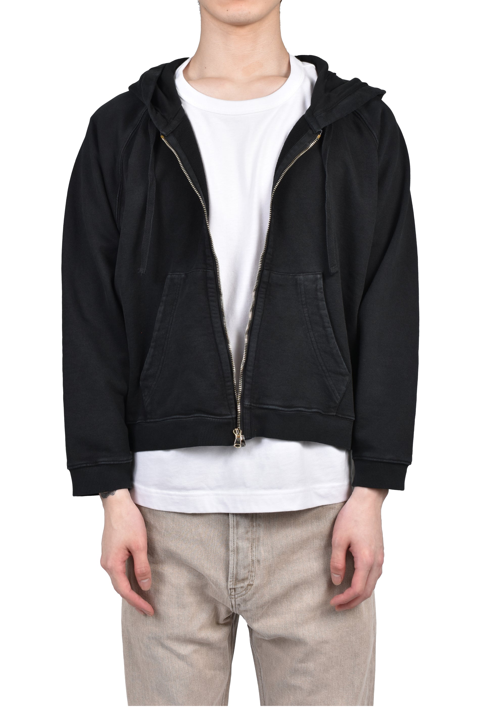 ROLA ZIP HOODIE / WASHED BLK