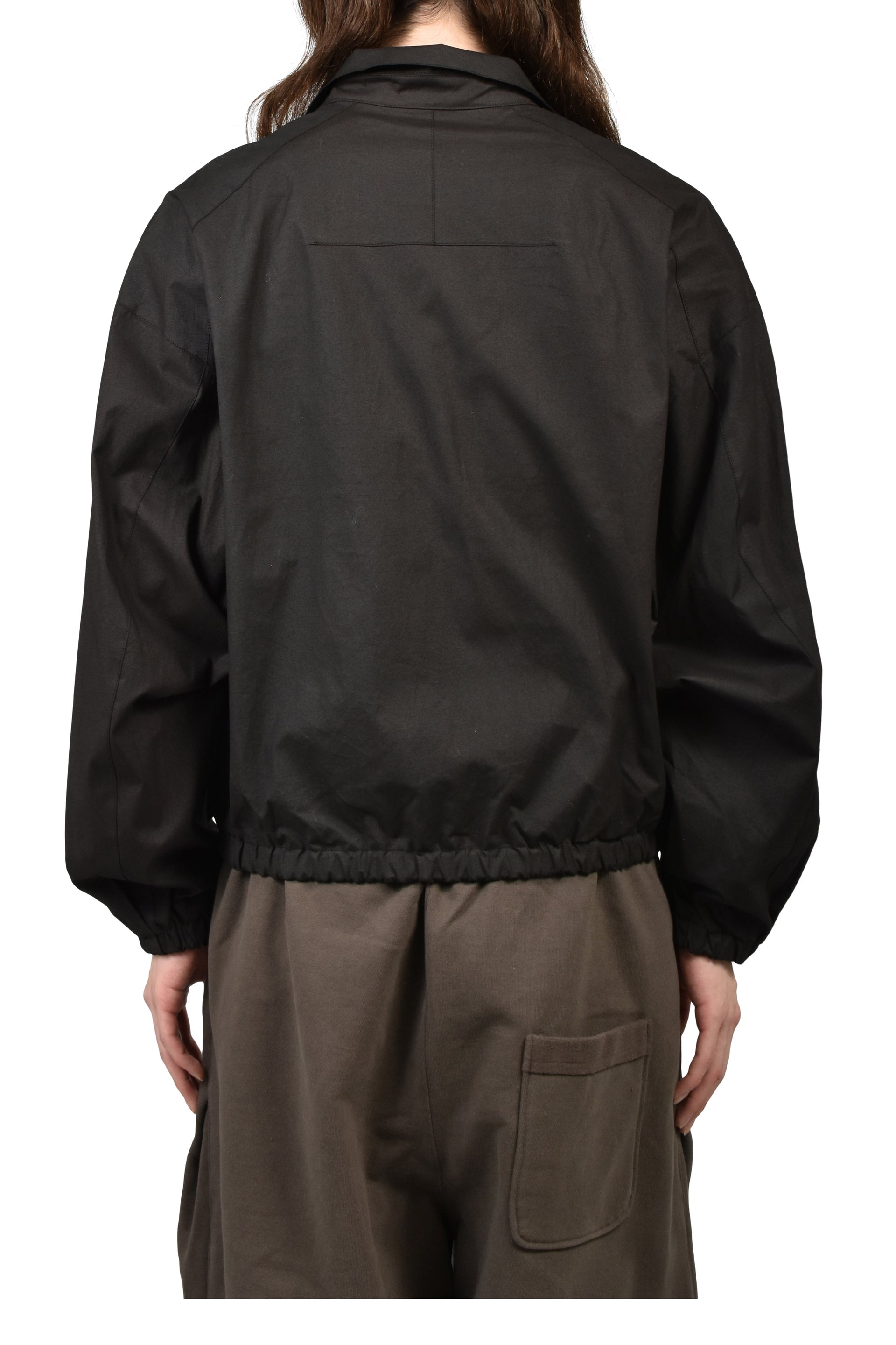 DRAPED BLOUSON COTTON / BLK