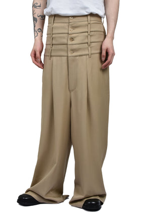 4 WAIST TAILORED TROUSERS / BEI