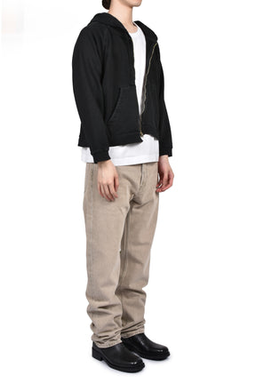 ROLA ZIP HOODIE / WASHED BLK