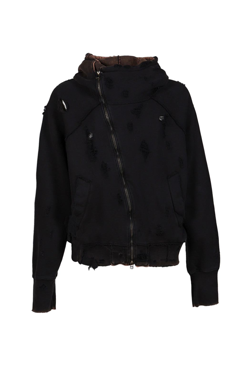 SUBLATIONS サブレーションズ SS25 SLANT ZIP DAMAGED PARKA .13 