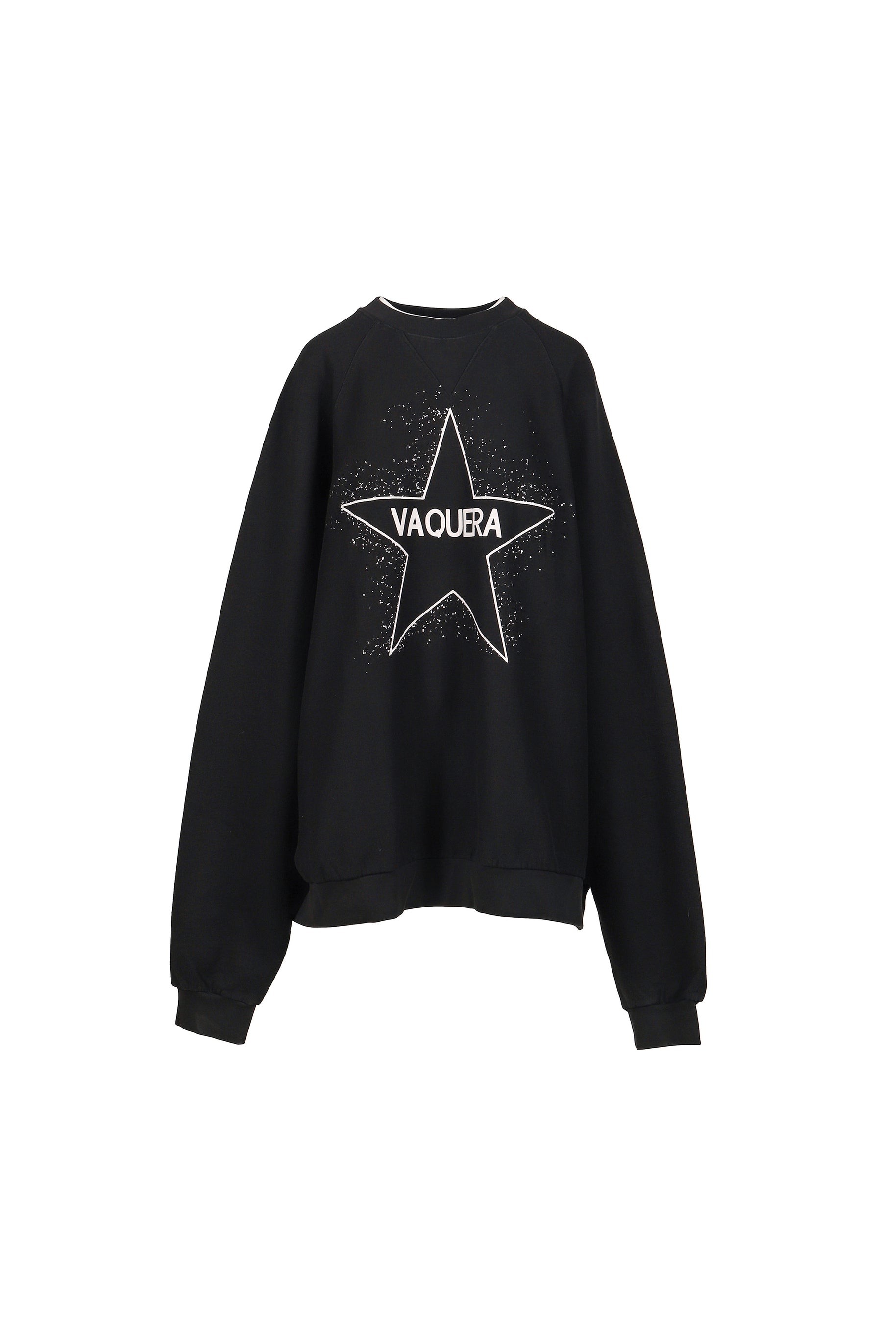 OVERSIZED SWEAT SHIRT KNIT / BLK
