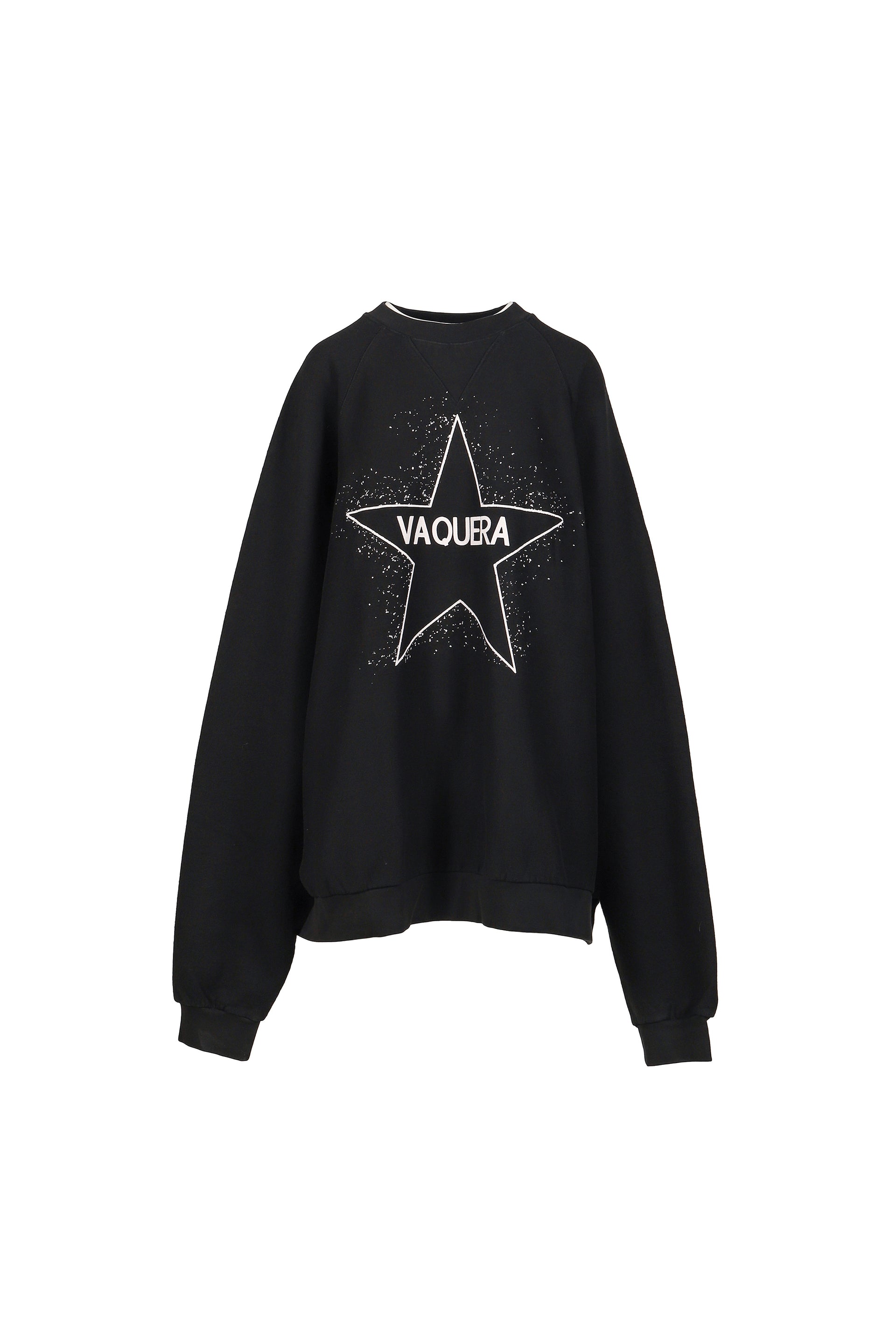 OVERSIZED SWEAT SHIRT KNIT / BLK