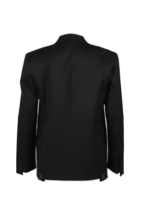 VETEMENTS CUT-UP TAILORED JACKET / BLK