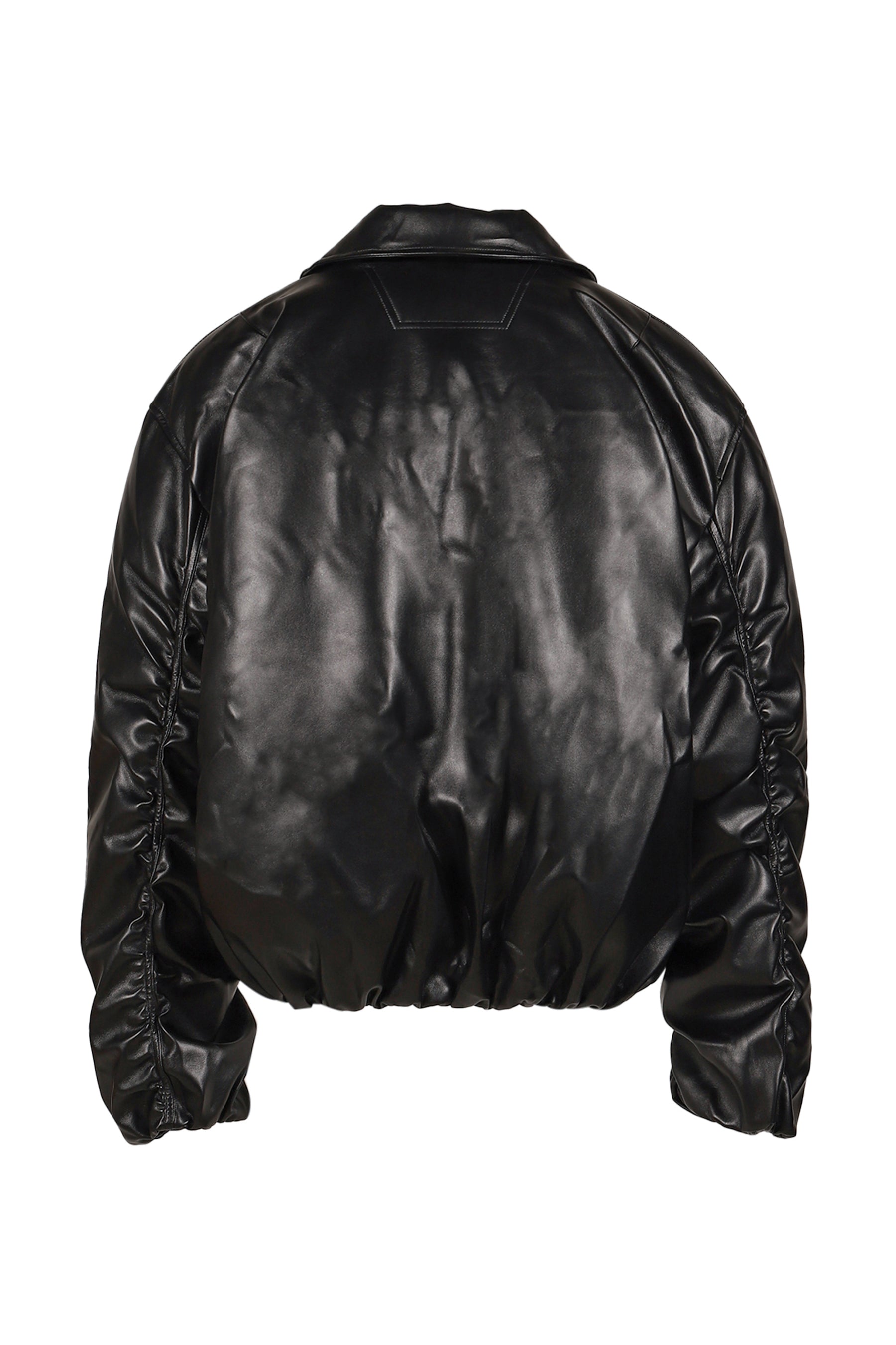 MISBHV ミスビヘイヴ FW25 FAUX LEATHER PUFFER BOMBER JACKET / BLK
