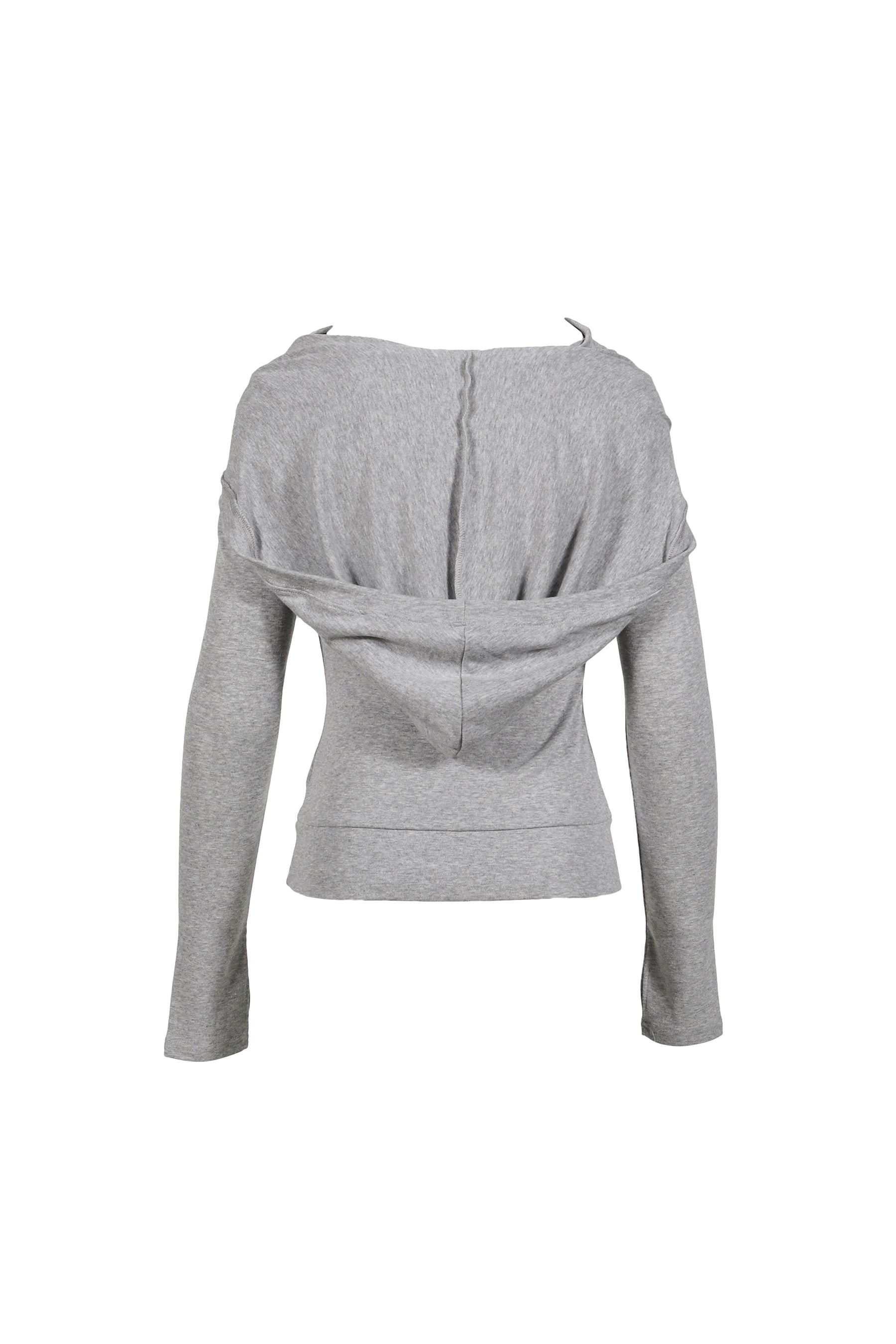 SOFT COWL HOOD T / MELANGE GRY