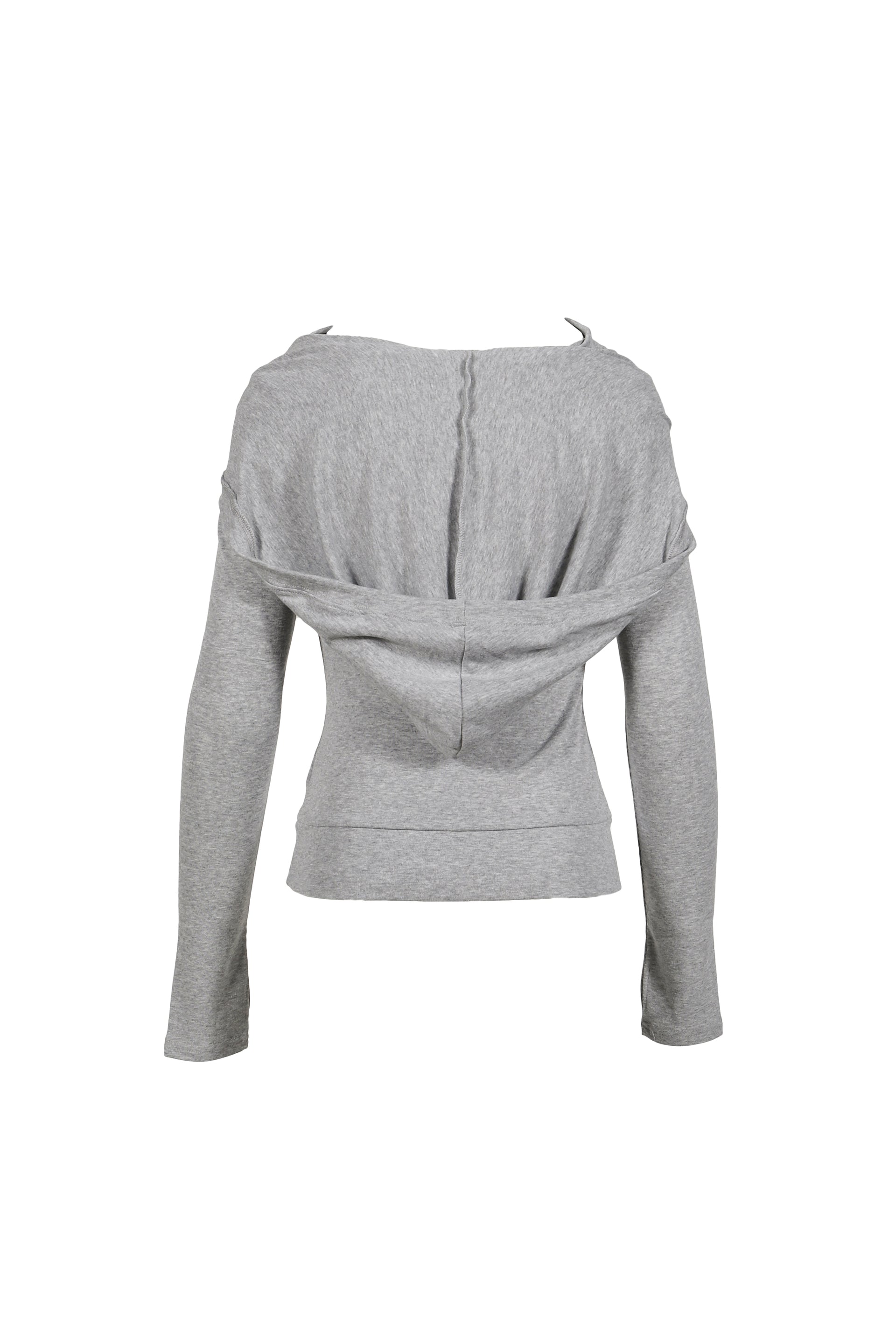 SOFT COWL HOOD T / MELANGE GRY