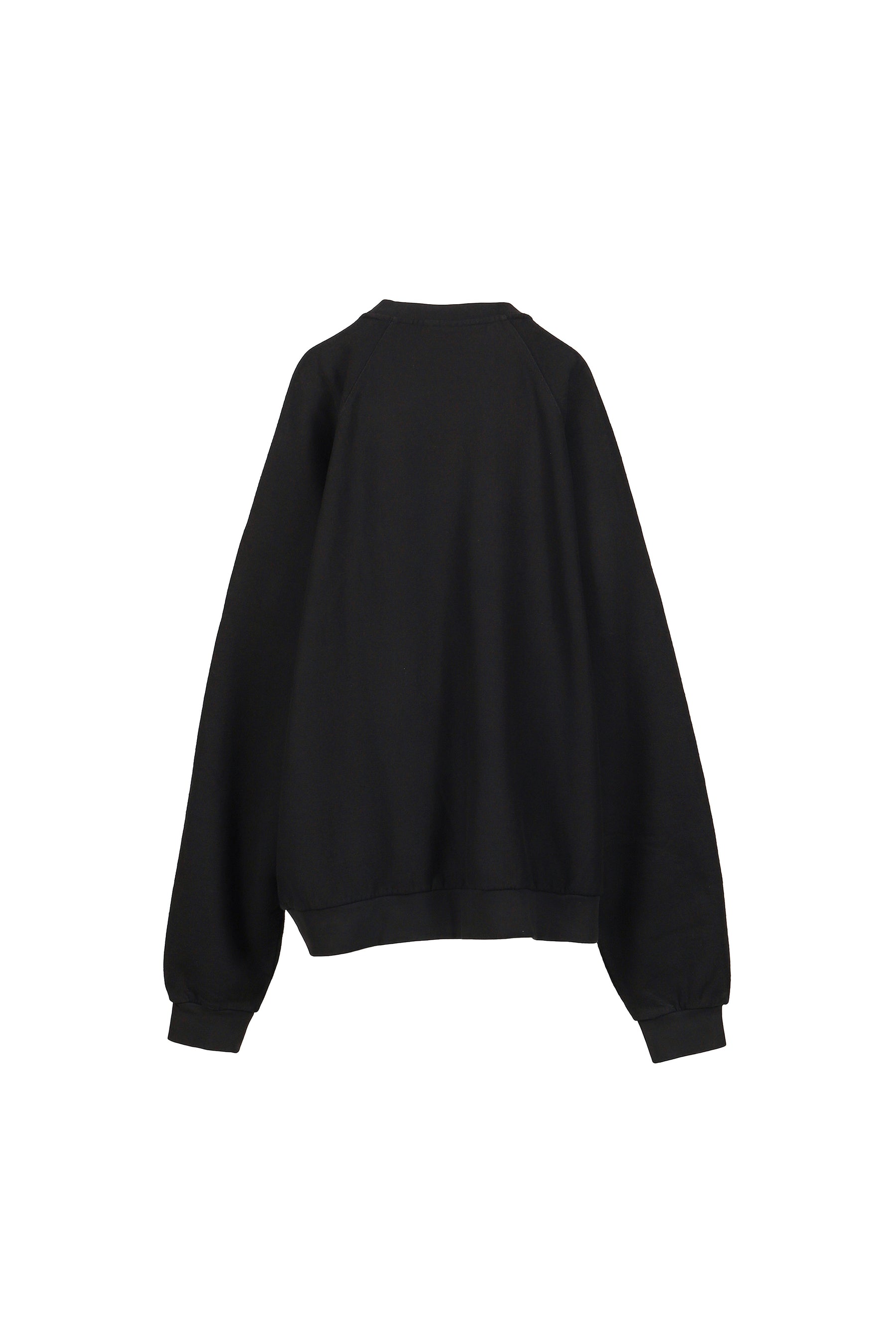 OVERSIZED SWEAT SHIRT KNIT / BLK