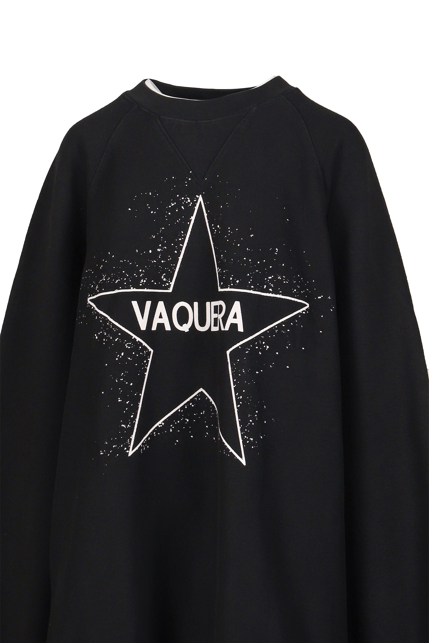 OVERSIZED SWEAT SHIRT KNIT / BLK