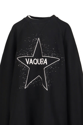 OVERSIZED SWEAT SHIRT KNIT / BLK