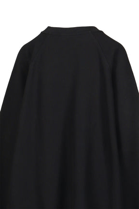 OVERSIZED SWEAT SHIRT KNIT / BLK